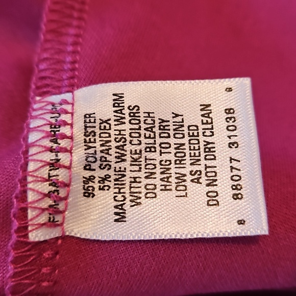 GNW Fuchsia Top with Tie Front, 3/4 Sleeves, Sz 1X, NWT! - Picture 9 of 9